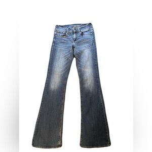American Eagle Outfitters Super Stretch Bootcut Light Denim Jeans Blue Size 6 L